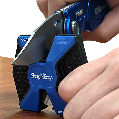 AccuSharp Sport Knife and Two Step Sharpener Combo - Blue