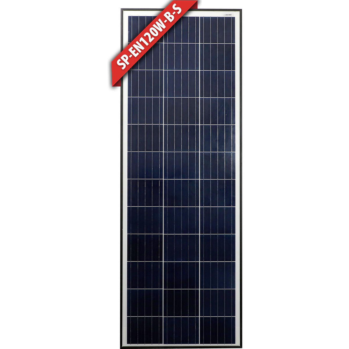 120W Slim Fixed Poly Solar Panel (Silver or Black Frame)