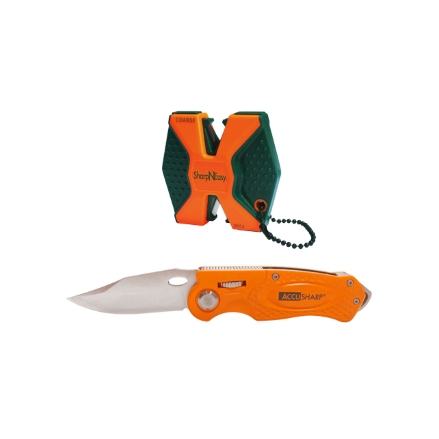 AccuSharp SharpNEasy Orange Two Step & Orange Sport Knife Combo
