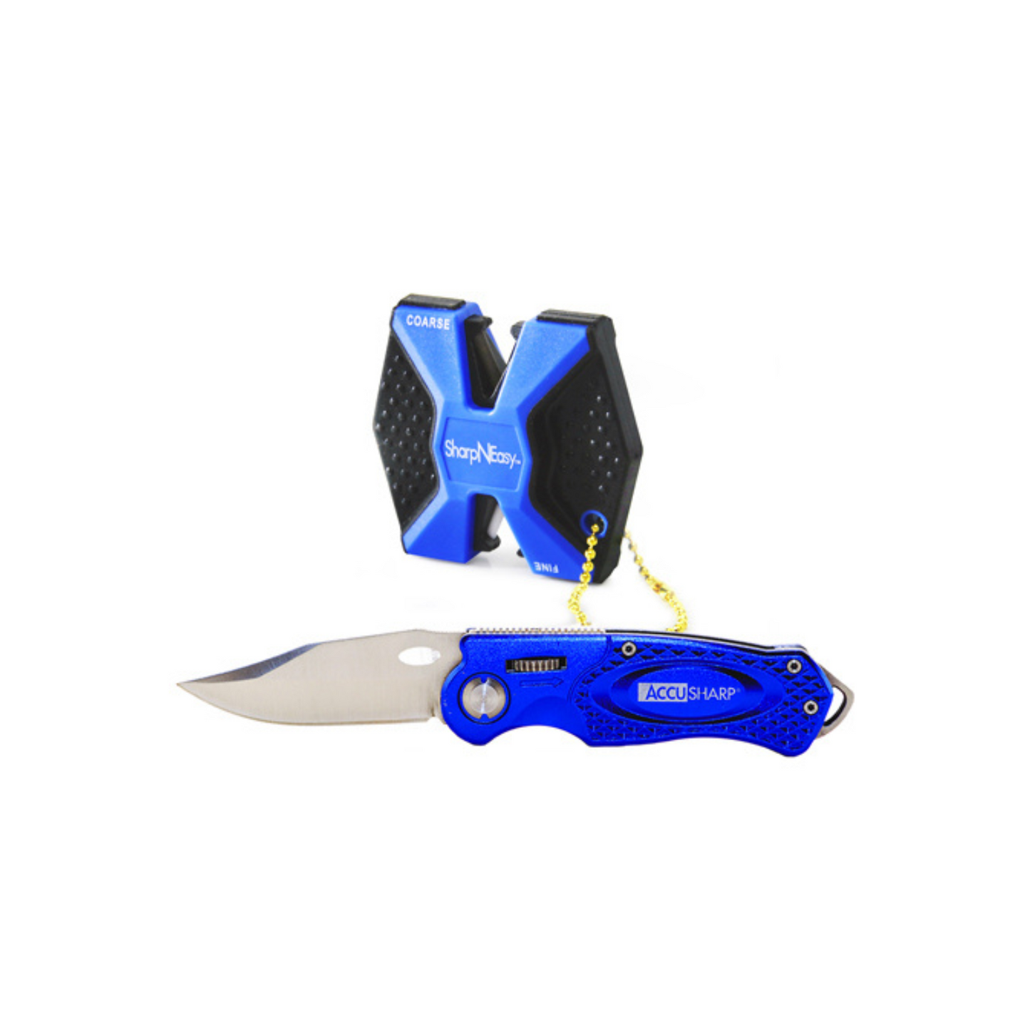 AccuSharp Sport Knife and Two Step Sharpener Combo - Blue