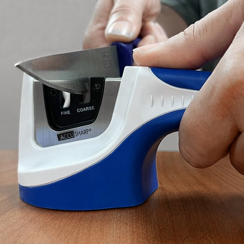 AccuSharp Pull Through Sharpener - White/ Blue