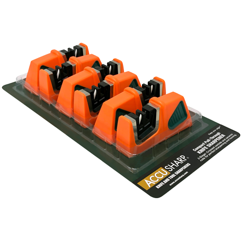 AccuSharp Compact Pull-Through Sharpener - Orange/Green