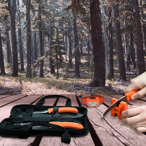 AccuSharp 6 Piece Processing Kit w/Sharpener & Headlamp