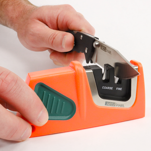 AccuSharp Compact Pull-Through Sharpener - Orange/Green