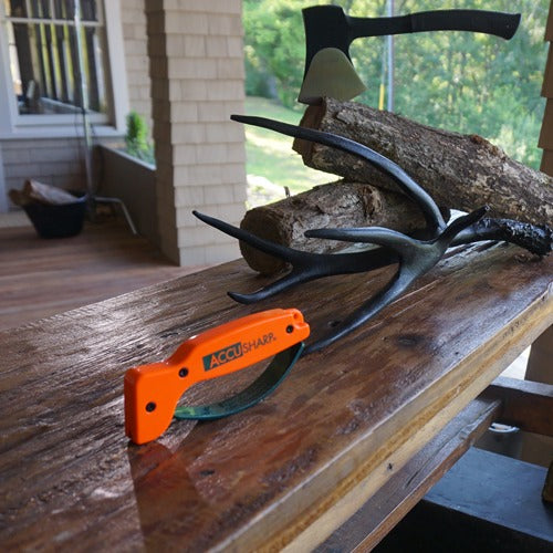 AccuSharp Knife and Tool Sharpener - Blaze Orange