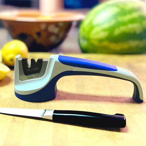 AccuSharp Pull Through Sharpener - White/ Blue