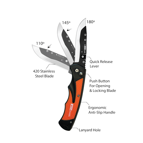 AccuSharp Razor Knife - Orange