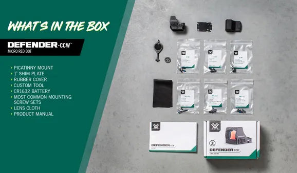 Vortex Defender CCW Red Dot 6 MOA