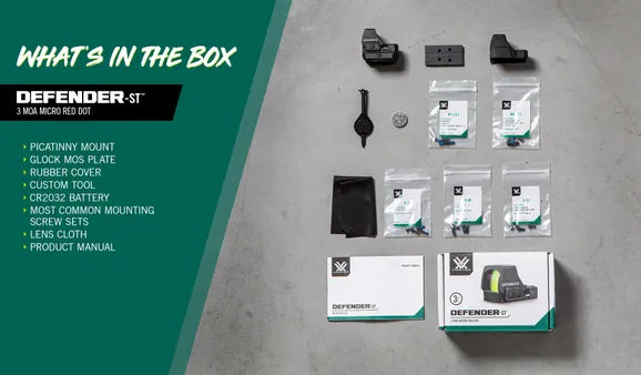 Vortex Defender ST Micro Red Dot 3 MOA