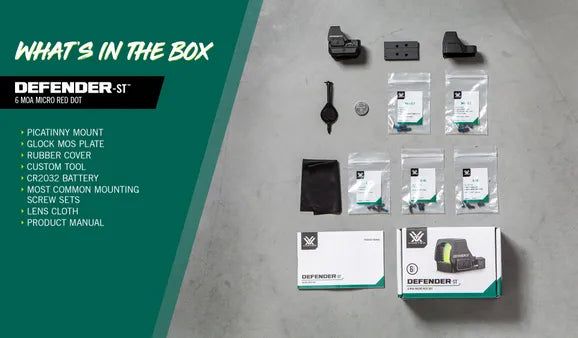Vortex Defender ST Micro Red Dot 6 MOA
