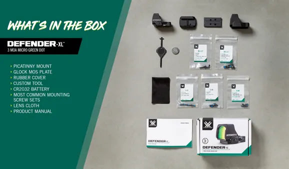 Vortex Defender-XL™ 3 MOA Green Dot