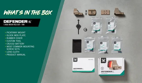 Vortex Defender-XL™ 5 MOA Red Dot Tan