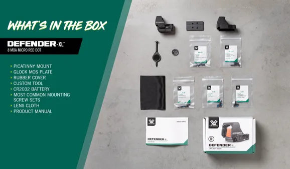 Vortex Defender-XL™ 8 MOA Red Dot