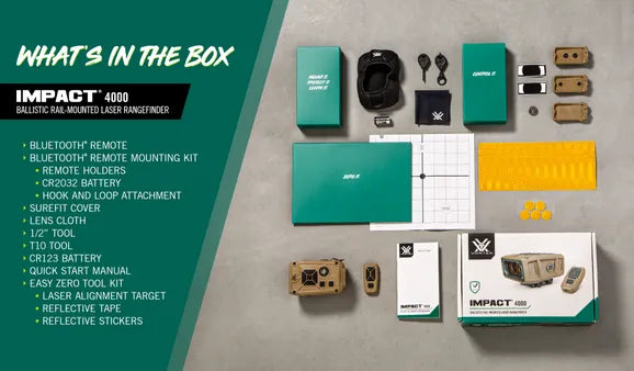 Vortex Impact 4000 Ballistic Rail Mounted Laser Rangefinder