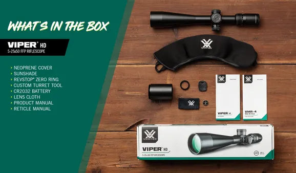 Vortex Viper HD 5-25x50 FFP VMR-4 MOA