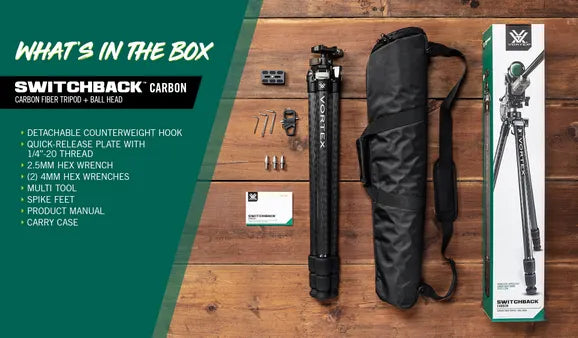 Vortex Switchback™ Carbon Tripod Kit