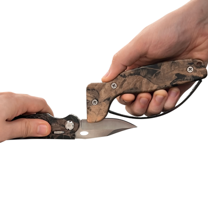 AccuSharp Camo Sharpener & Camo Sport Knife Combo