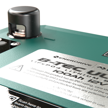 B-TEC ULTRA 12V 100Ah Lithium Battery IP67 Waterproof