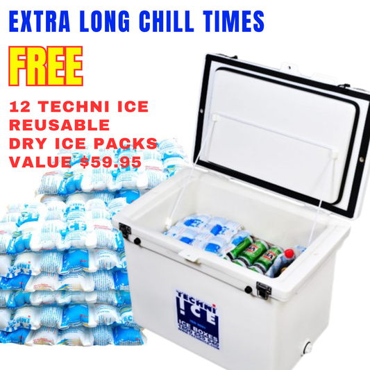 Techni Ice Classic Ice box 100L *FREE 12 REUSABLE DRY ICE PACKS VALUES $59.95 *FRESH STOCKS JUST ARRIVED
