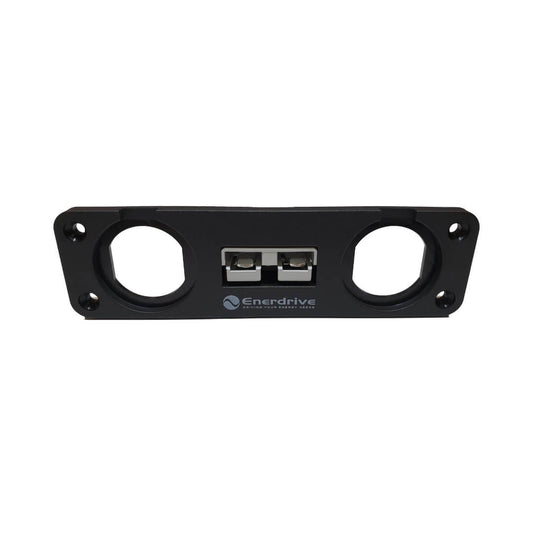 Panel Mount 50A Anderson Plug Holder and 2 Socket Holes