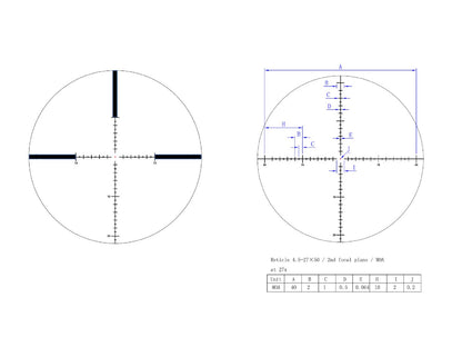 GPO Spectra 6X 4.5-27X50i SFP CCW MOAi