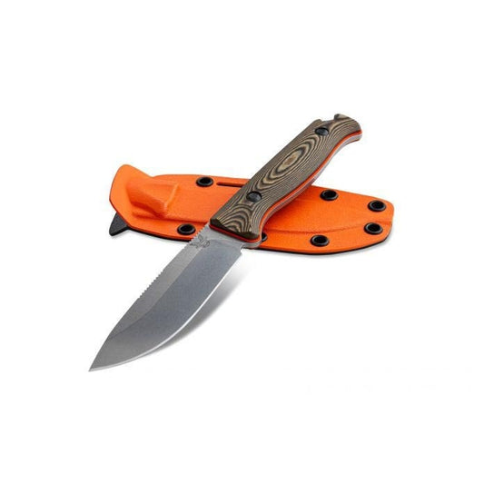Benchmade Saddle Mountain Skinner CPMS90V Steel Hunting Richlite Fixed Blade Knife, G10 Sheath - 15002-1
