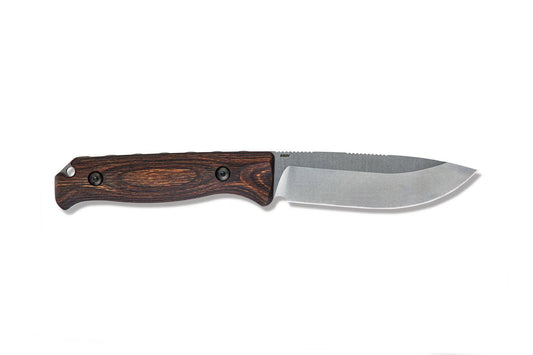 Benchmade Saddle Mountain Skinner CPMS30V Steel Hunting Fixed Blade Knife, Leather Sheath