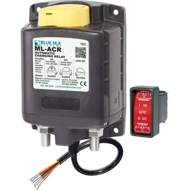 ML-ACR Automatic Charging Relay with Manual Control – 12V DC 500A