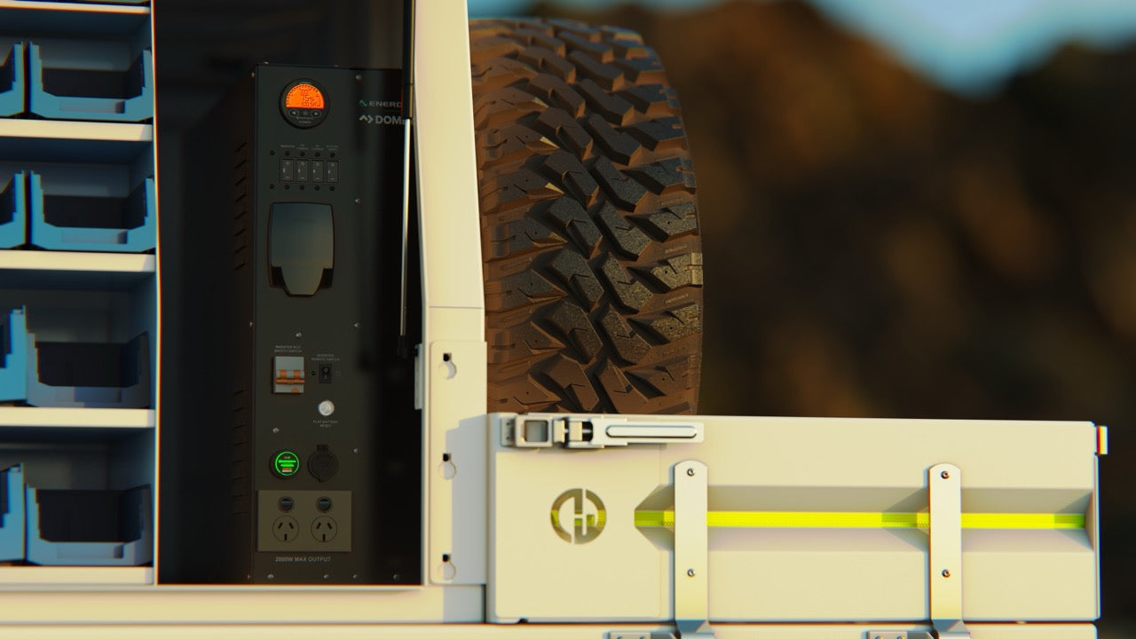 Commercial Power System – Upright (with integrated 200Ah Lithium Battery)