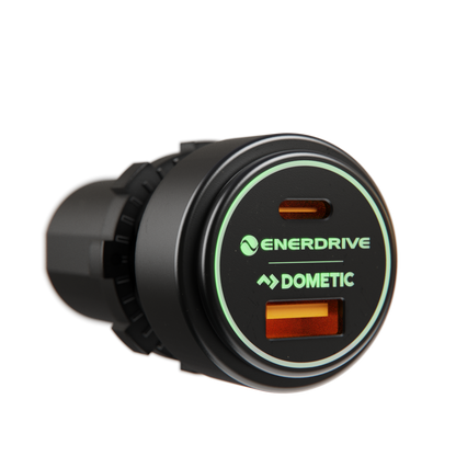 USB-A QC 3.0 36W & USB-C PD 60W Socket (Max 100W)