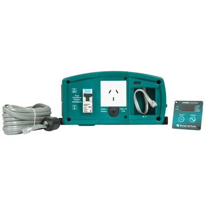 2000W 12V True Sine Wave Inverter with AC Transfer & Safety Switch
