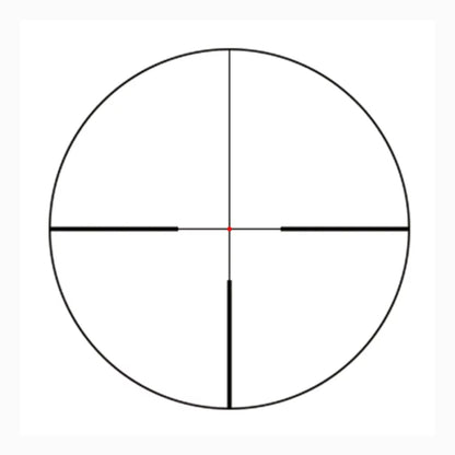GPO Spectra 8X 2.5-20X50i rifle scope reticle view illuminated crosshair