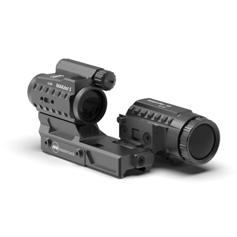 MAKComboSystem Combined with MAKDot S + Maknifier S3