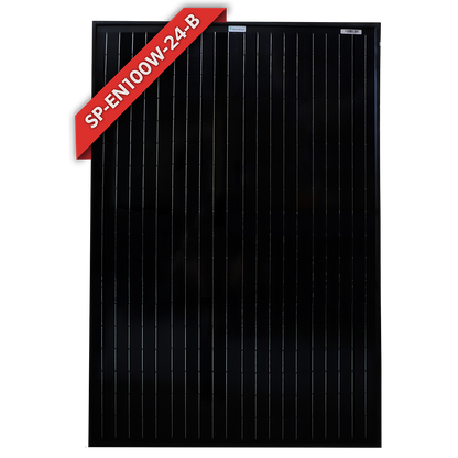 100W 24V Fixed Mono Solar Panel (Silver or Black Frame)