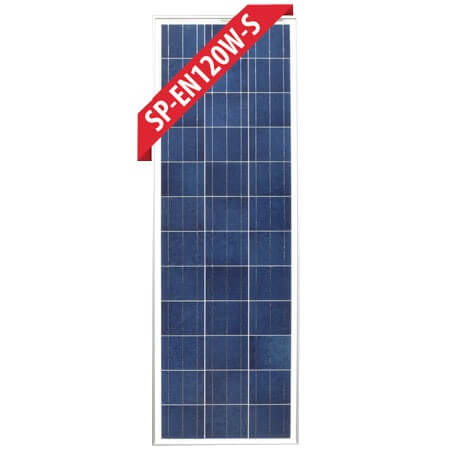 120W Slim Fixed Poly Solar Panel (Silver or Black Frame)