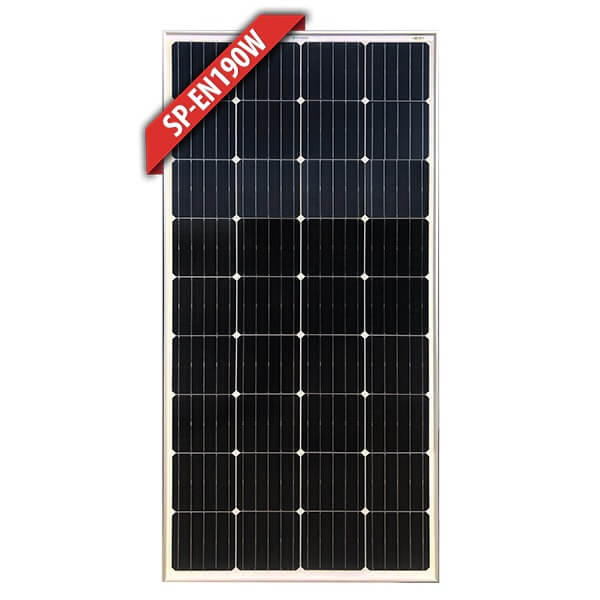 190W Fixed Mono Solar Panel (Silver or Black Frame)