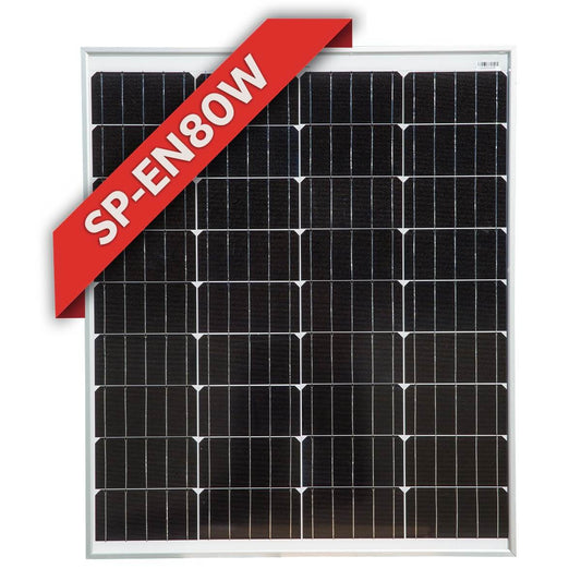 80W Fixed Mono Solar Panel (Silver or Black Frame)