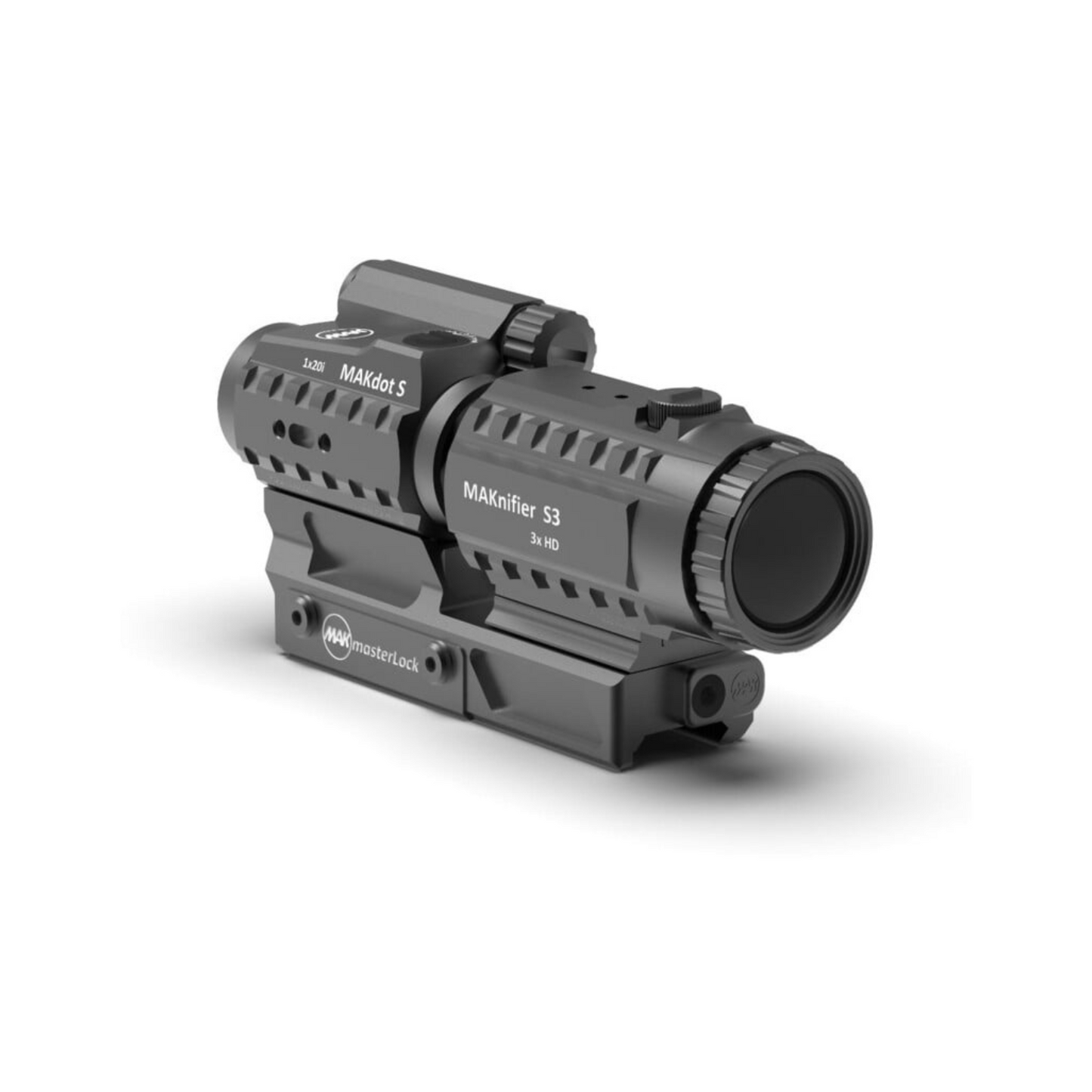 MAKComboSystem Combined with MAKDot S + Maknifier S3