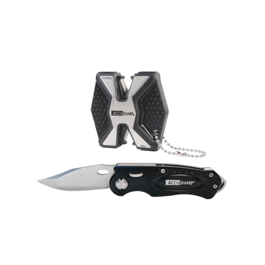 AccuSharp Sport Knife and Two Step Sharpener Combo Pack