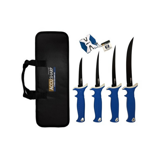 AccuSharp 6-Piece Fillet Knife Kit with Sharpener
