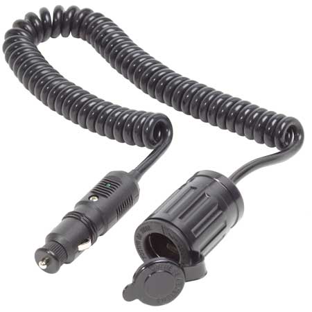 12 Volt Plug with Single Extension Socket