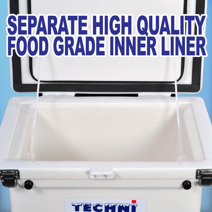 Techniice Classic Ice box 200L White LONG *FREE 18 REUSABLE DRY ICE PACKS VALUES $92