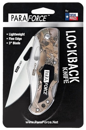 AccuSharp Paraforce Lock Back Knife Assorted Colours