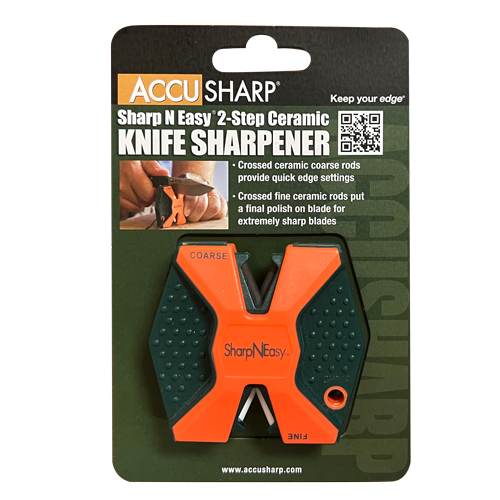 AccuSharp SharpNEasy Orange Two Step Sharpener - Carded