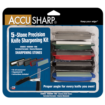 AccuSharp Precision 5 Stone Knife Sharpener Kit