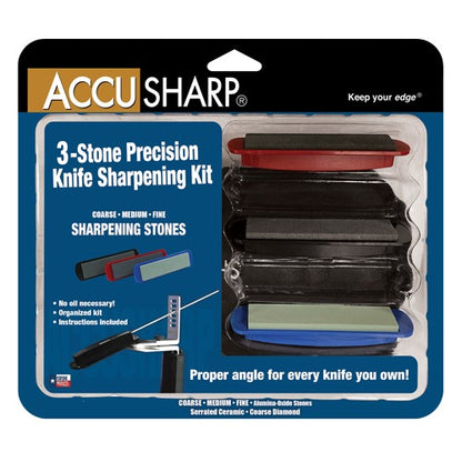 AccuSharp Precision 3 Stone Knife Sharpener Kit