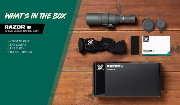 Vortex Razor 13-39x56 Straight Spotting Scope